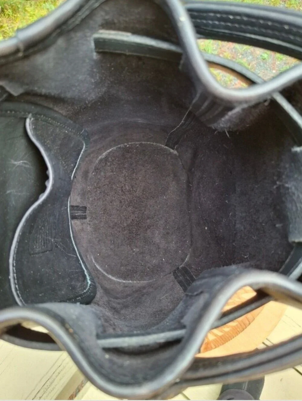 Vintage 1996 Coach Black Leather Classic Handle Backpack Rucksack #9992